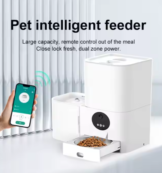6L Smart Automatic Pet Feeder with Remote WiFi Control